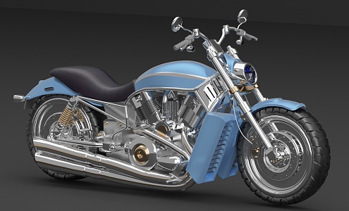 Modern Motorcycle Harley 3d model