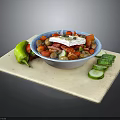 Fresh Mediterranean Salad Bowl With Feta Cheese Tomatoes Olives Green Pepper And Cucumber Slices