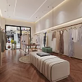 Bright Modern Clothing Store Interior With Elegant Ladies Apparel And Cozy Comfortable Shopping Space