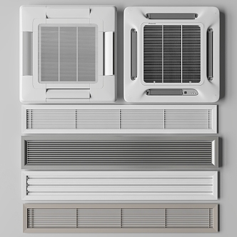 Modern air conditioner air outlet air conditioner outlet 3d model