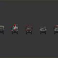 Various Types of Commercial Trucks Including Rescue Fire and Cargo Vehicles