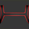 Black And Red Waist Support Belt With Comfortable Design For Daily Use