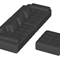 Modern Multiplayer Sofa 3d model