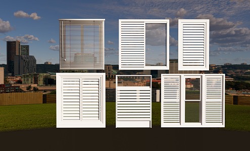 Modern blinds 3d model