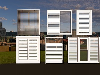 Modern blinds 3d model