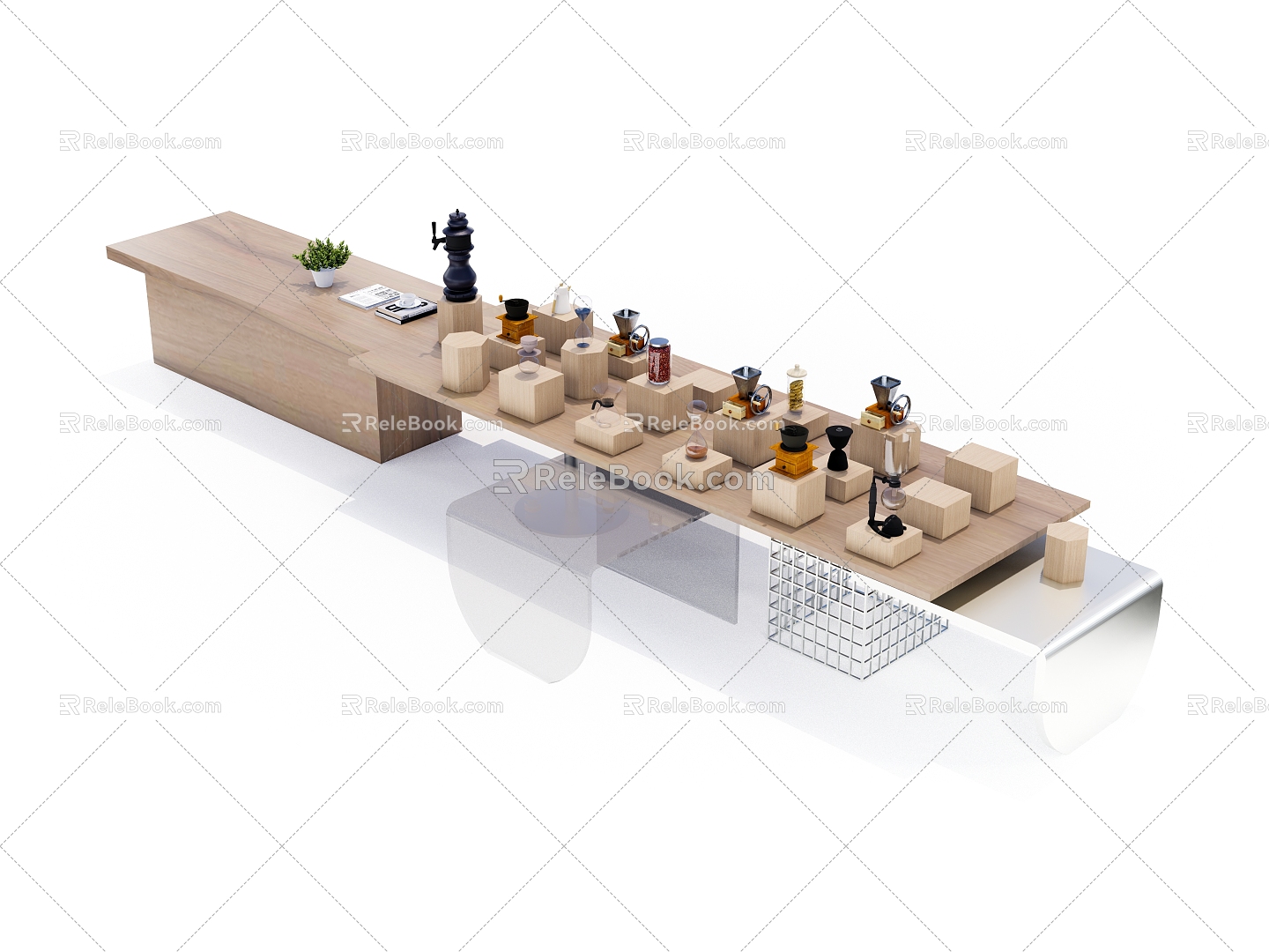 Modern Display Table Simple Display Table 3d model