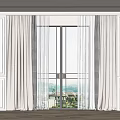 Modern Curtains 3d model
