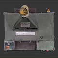 Industrial Dust Collection Equipment With Yellow Flexible Hose And Control Panel