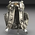 Military Style Tactical Backpack With Adjustable Shoulder Straps And Multiple Pockets 3d model