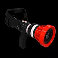 Firefighting Equipment Fire Hose Nozzle Featuring Black Handle and Red Head Design
