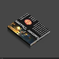 Book Magazine With Black Cover White Text Red Circular Logo And City Night Scene