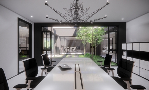 Modern Conference Room 3d model