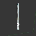 Sharp Blade Weapon Made Of Stainless Steel With Black Handle Design