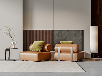 Modern single sofa 3d model