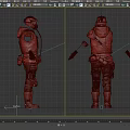 Vintage Tattered Mechanical Armor Style Clothing With Gears Straps Pipes Gloves And Boots