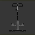 Black Stationary Exercise Bike Sports Equipment With Adjustable Seat And Handlebars