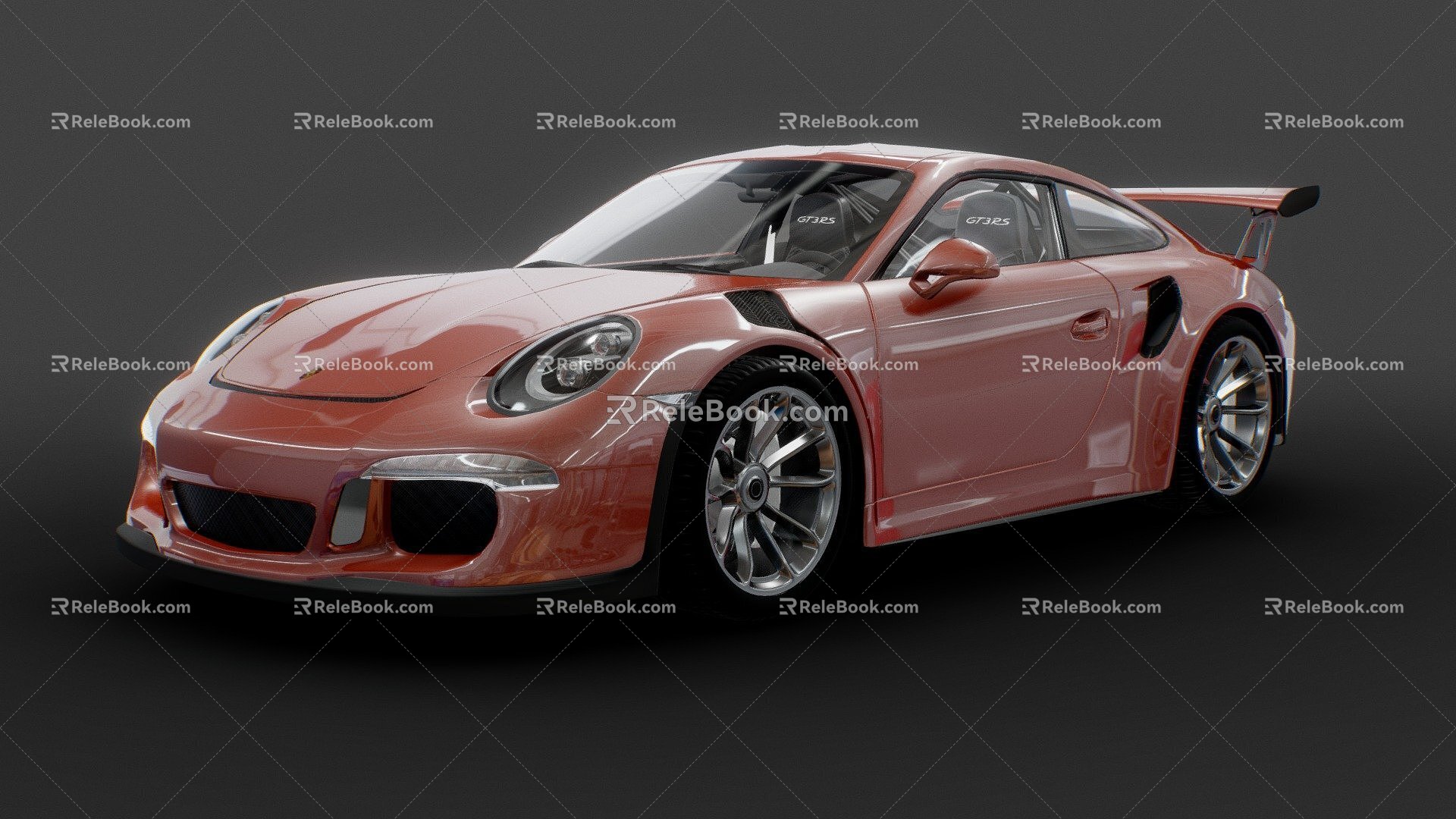 Hyundai sports car Porsche GT3RS 3d model