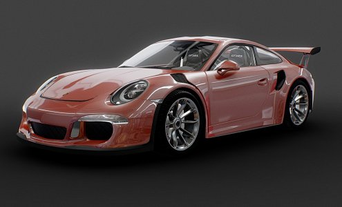 Hyundai sports car Porsche GT3RS 3d model