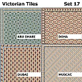 Traditional Tile Patterns from Abu Dhabi and Doha with Geometric Designs 3d model