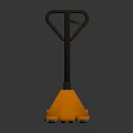 Orange Manual Hydraulic Industrial Pallet Jack With Forklift Arms For Warehouse Logistics