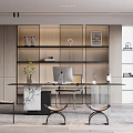 Modern study 3d model