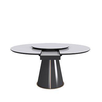 Minismal wind dining table 3d model