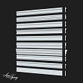 White Decorative Moldings In Various Styles For Interior Architectural Use