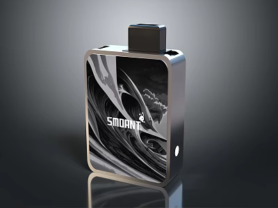 SMOANT Modern Lifestyle Device With Sleek Black Silver Pattern And Rectangular Design 3d model