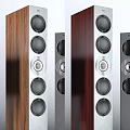 Premium Home Audio Speaker System With Floor Standing Bookshelf Subwoofer And Center Speakers