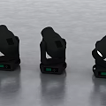 Black Moving Head Decorative Stage Lights With Green Indicator For Events