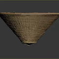 Natural Woven Bamboo Storage Basket Bowl Shaped With Traditional Craftsmanship
