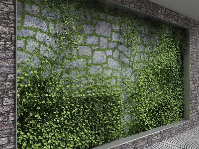 Plant background wall 3d model