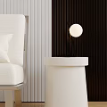 Table lamp table lamp side sofa 3d model
