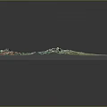 Detailed 3D Topographic Model With Colorful Mountain Terrain And Elevation Features