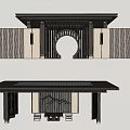 Courtyard Garden Design Pavilion View 3d model