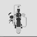 Ergonomic Medical Equipment Dental Chair With Adjustable Headrest LED Lighting Control Panel And Stool