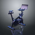 Modern Exercise Bike With Tablet Display For Home Indoor Fitness Equipment
