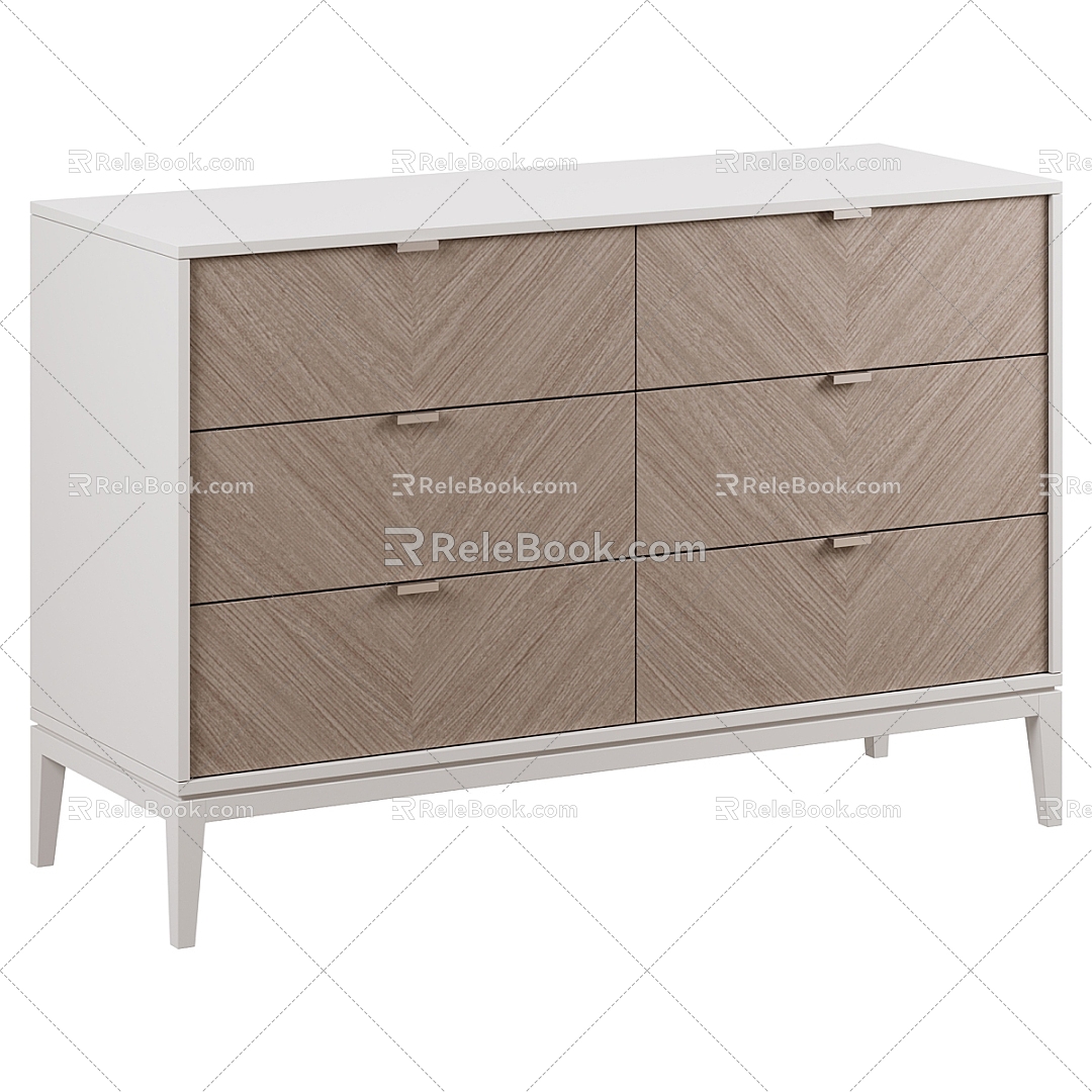 Modern chest of drawers 3d model