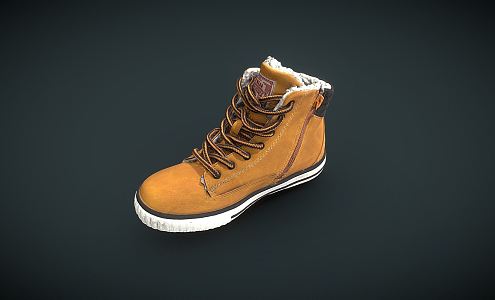 Modern Shoes Winter Shoes 3d model