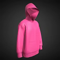 Trendy Pink Hooded Sweatshirt With Cozy Design And Modern Casual Style