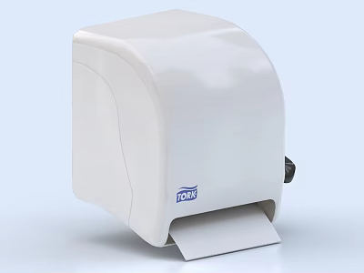 TORK White Wall Mounted Paper Towel Dispenser For Home Office Bathroom Use 3d model