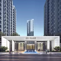 Modern Gate 3d model