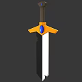 Cartoon weapon game weapon game props sword cartoon weapon game weapon game props sword 3d model