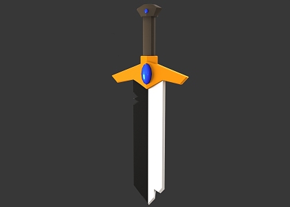 Cartoon weapon game weapon game props sword cartoon weapon game weapon game props sword 3d model