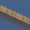 Decorative Bamboo Fence In Rustic Style For Garden Landscaping And Outdoor Accent