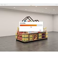 Supermarket Shelf Wenchuang Department Store Scene Stack Combination Display Stack Scene Display Snacks Free Combination Promotion Display Stack Snacks Free Combination 3d model