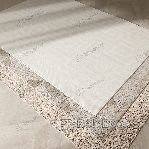 Modern Square Carpet Fabric Carpet model