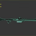 Vintage Military Rifle With Long Barrel Scope Metal And Wooden Parts Design