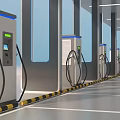 ZEEKR Charging Station With Multiple Charging Piles And Modern Canopy Design