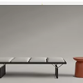 Modern Sofa Stool Low Stool Bench 3d model